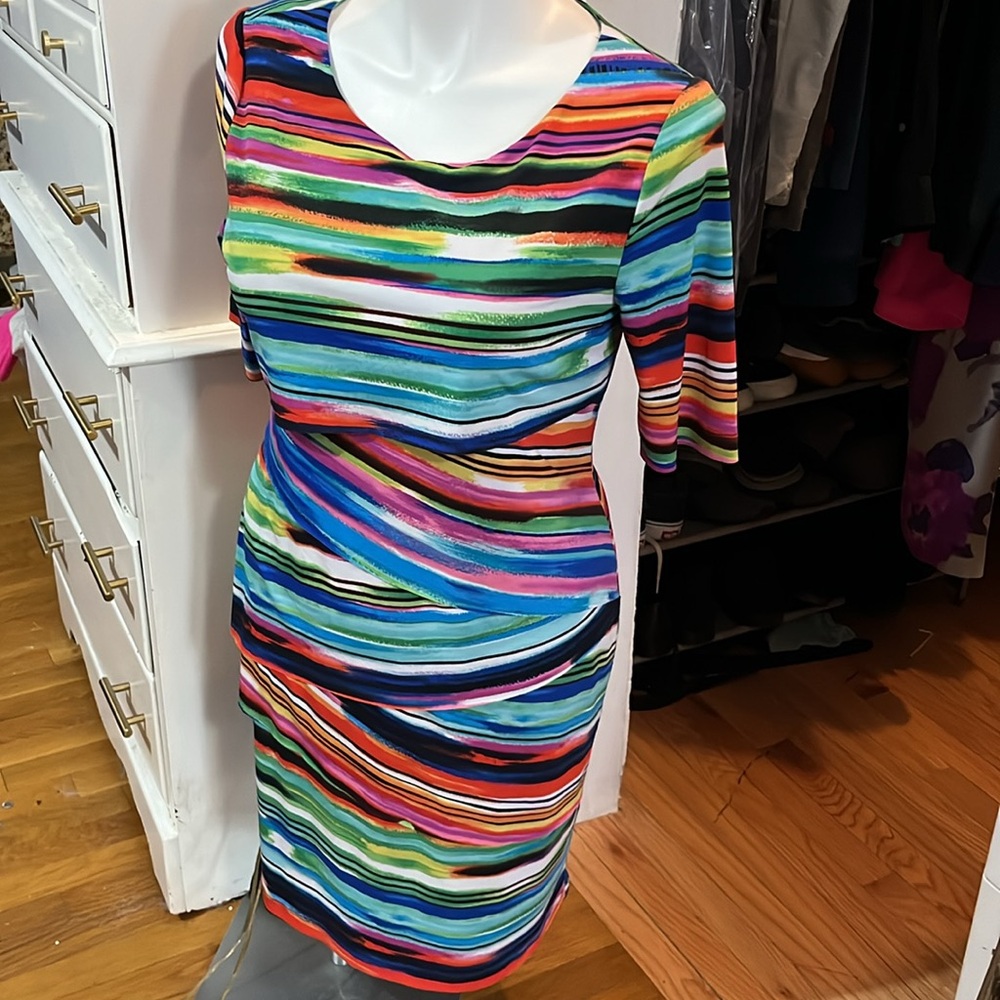 Connected tiered colorful dress 14